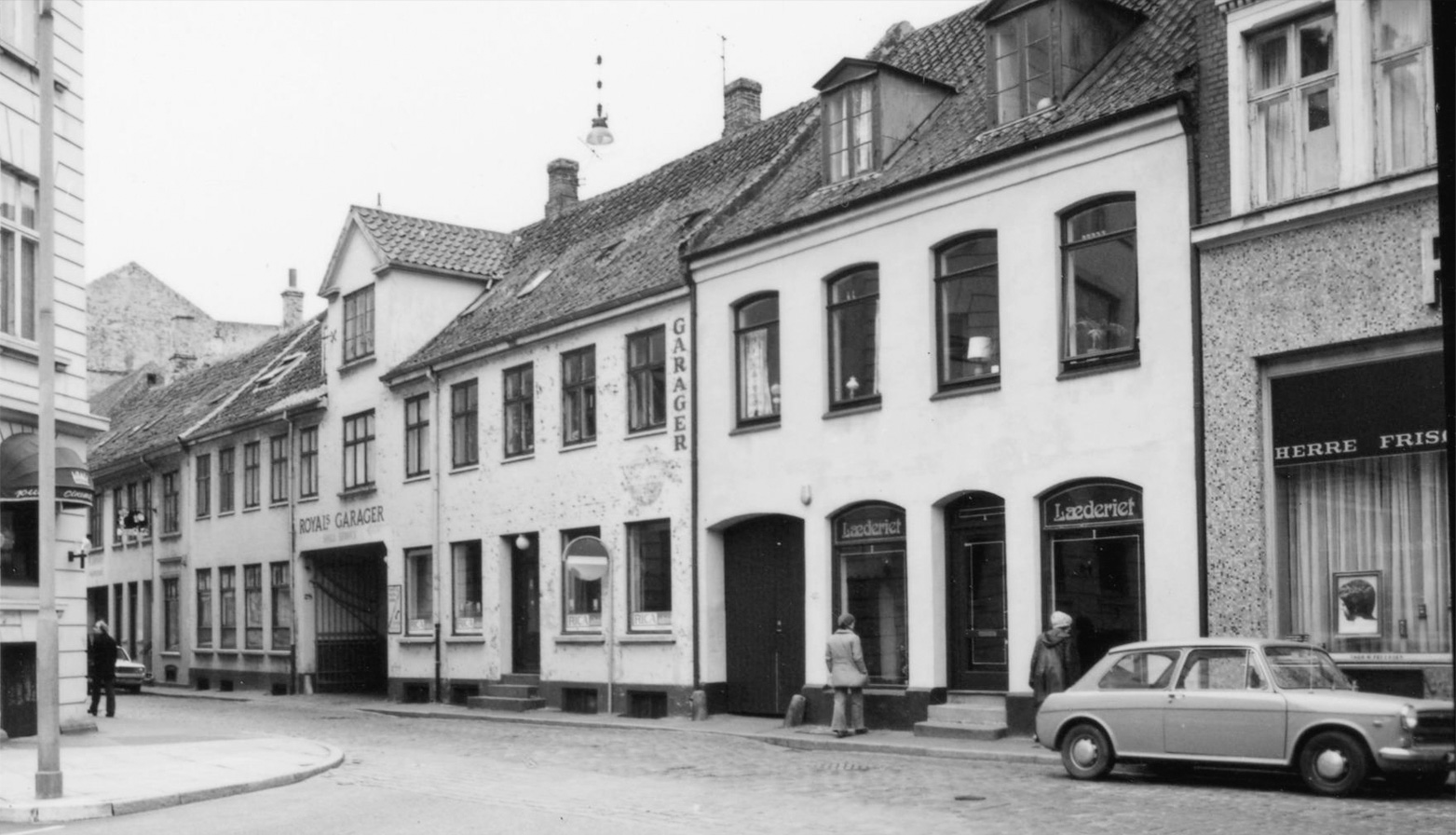 Gammelt Aarhus billede af Læderiet i Rosensgade