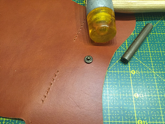 Læder brille etui step 6