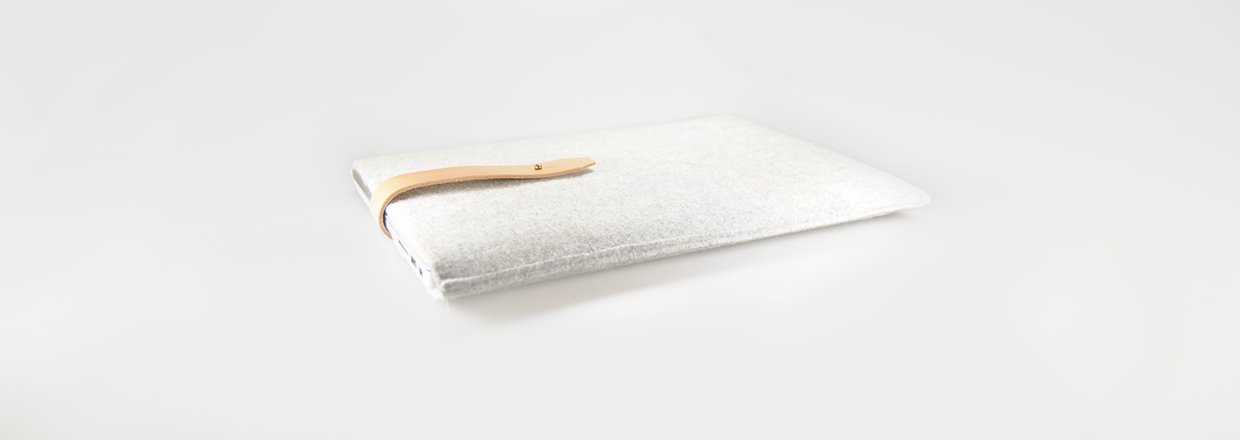 Computer sleeve i læder