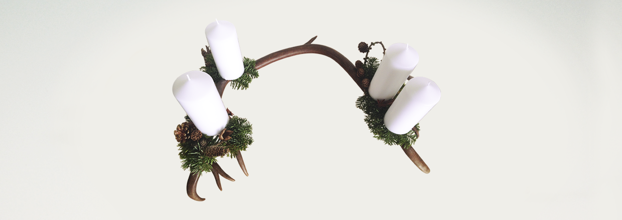 Lav selv juledekoration på gevir