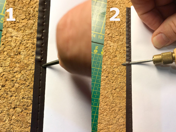 Papirkurv i læder - DIY guide step 14