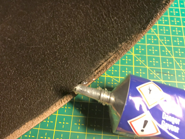 Papirkurv i læder - DIY guide step 19